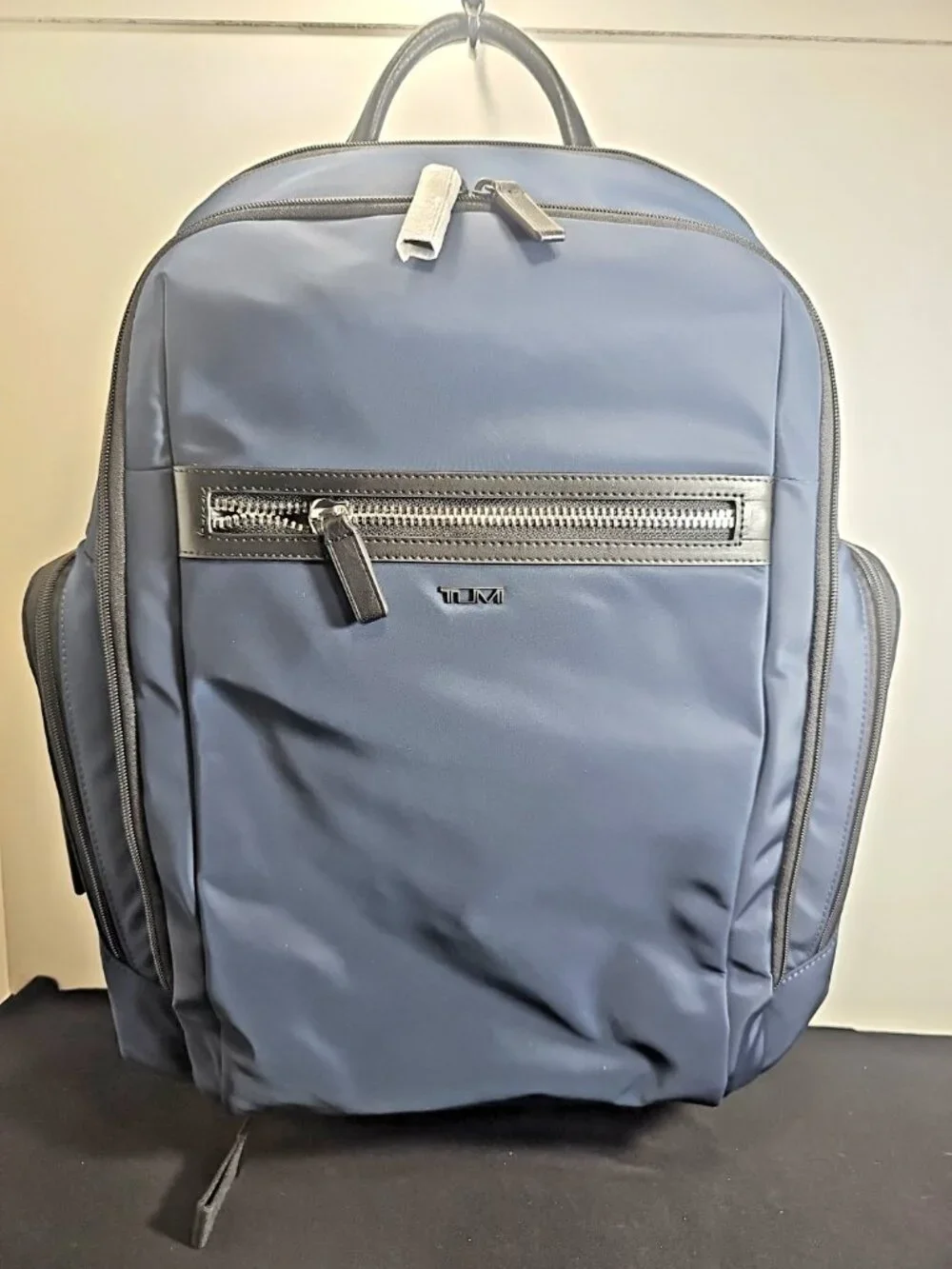 Tumi Benson Smooth Polyester 153143-1596 Large Laptop Backpack in Navy Blue -NWT